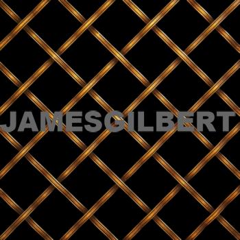 Handwoven Antique Brass Decorative Grille with 3mm Reeded Wire and 19mm Diamond Aperture